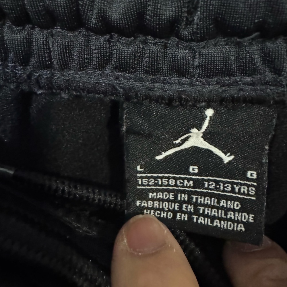 Youth Jordan Jumpman Black Track Pants Yellow Stripe Size L 12-13Y - Picture 3 of 5